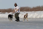 Dan Heilbrunn skatemushing in Inuvik, Northwest Territories