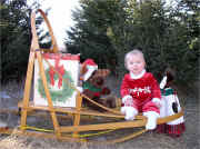 Kaeleigh Brazeau enjoying Santa Team