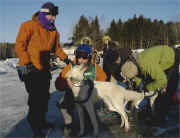 Mike & Kim Paradis with Polar at the end of the Can Am Crown 60 