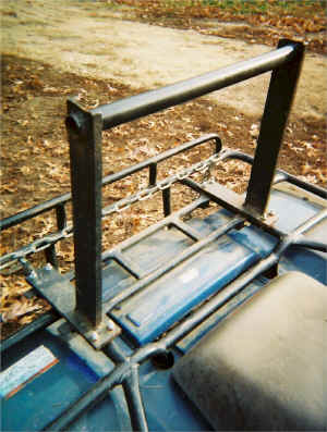 Closeup of handlebar