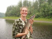 Martina with her big Pike